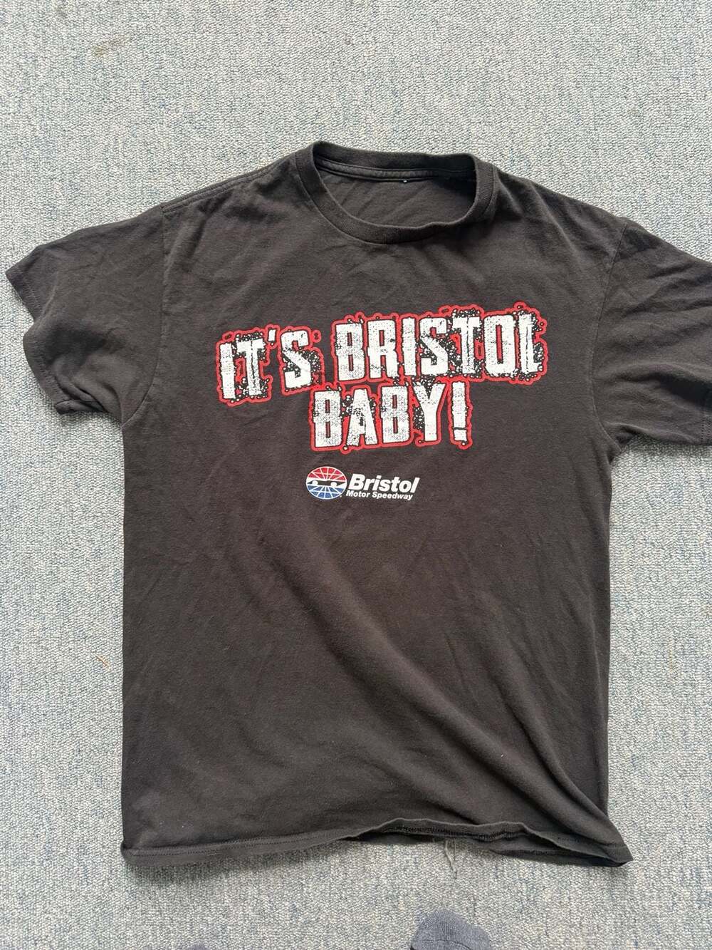 NASCAR Bristol Motor Speedway It's Bristol Baby Rattle His Cage Graphic T-Shirt